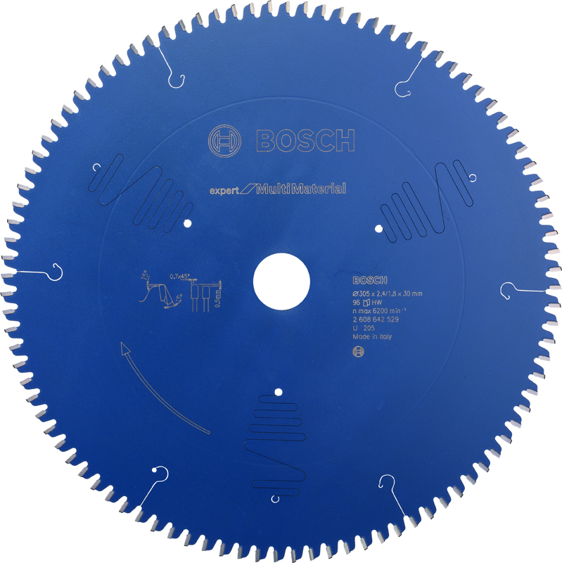 Kreissägeblatt 305x30x2,4/1,8mm, 96 TCG, Expert for MultiMaterial Produktbild BIGPIC L