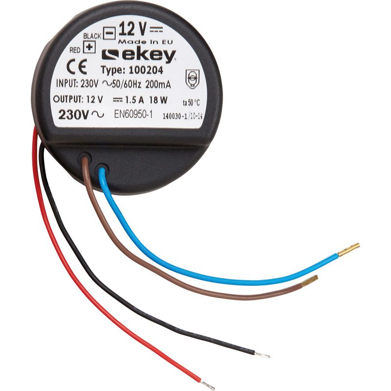 ekey Netzteil Unterputz NT UP 230 VAC/12 VDC/2 A Produktbild BIGPIC L