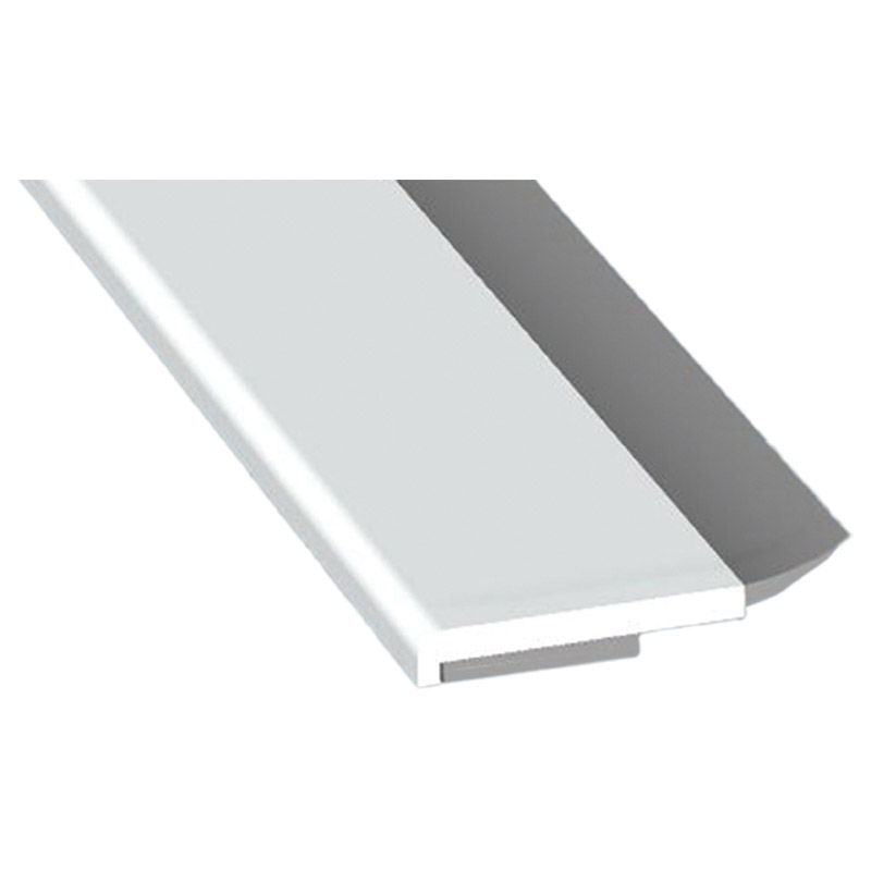 ROLLE Flachprofil 20x2,5/1,5mm SK Weiß, VE: 150m (Den letzten Meter bitte nicht verarbeiten) Produktbild BIGPIC L