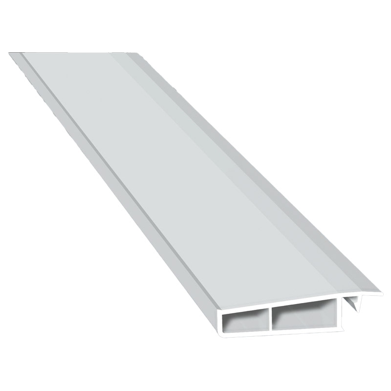 Futterprofil Lg. 6,00m Weiß, klipsbar, VE: 60m Produktbild BIGPIC L