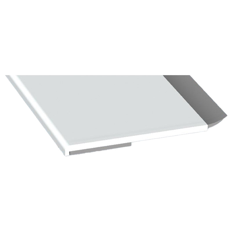 Flachprofil 40x2,5/1,5mm WL SK Lg. 6,00m Weiß, VE: 60m Produktbild BIGPIC L