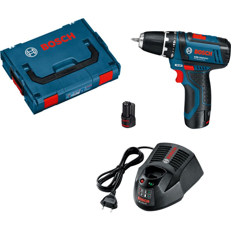 Bosch Akkuschrauber GSR 10,8-2-Li+2x2,0Ah+L-Boxx Produktbild BIGPIC L