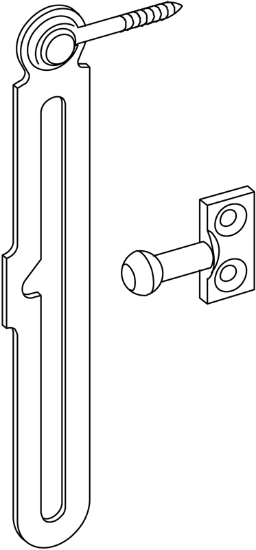Fensterschere 160 mm mit Kloben C galv.vz Produktbild BIGPIC L