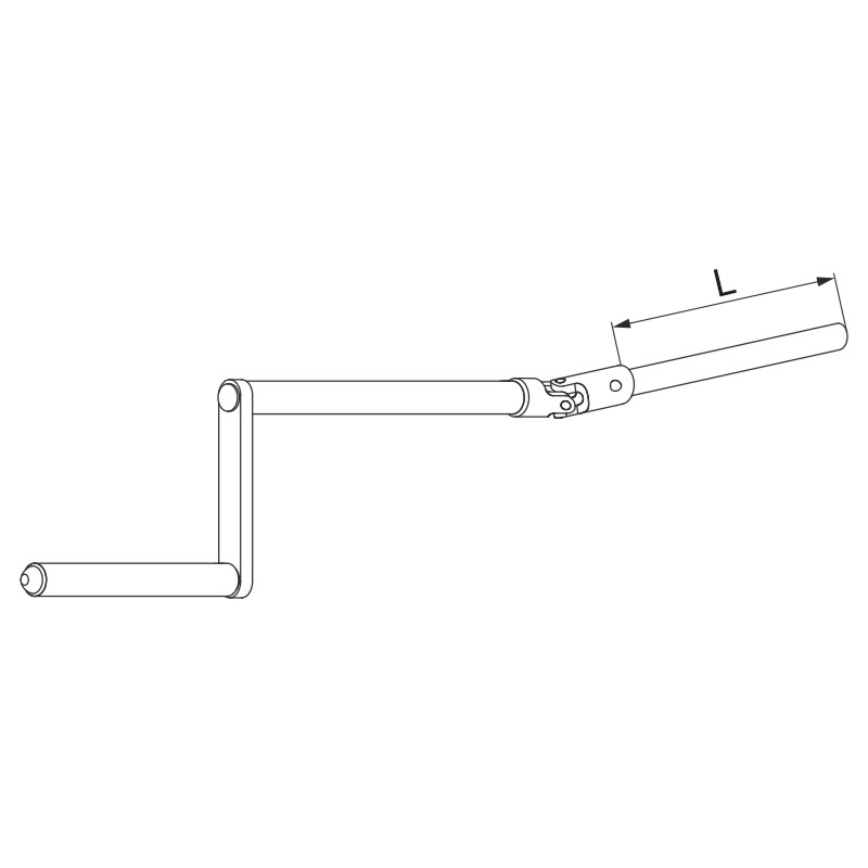 Maco Knickkurbel 240 mm Klingenl Produktbild BIGPIC L