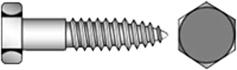 Sechskantholzschr.DIN 571 8,0x110 vz ch Produktbild BIGPIC L
