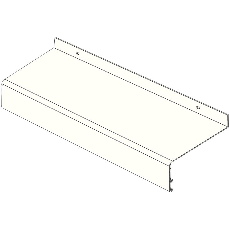 Aussenfensterbank VBH 400 Aluminium RAL 9016 weiß Produktbild BIGPIC L
