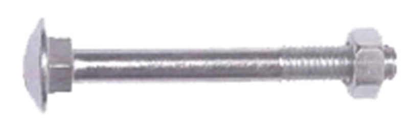 Flachrundschraube mit Vierkantansatz und Mutter DIN 603 Produktbild BIGPIC L