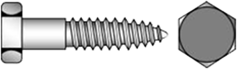 Sechskantholzschr.DIN 571 16,0x80 vz ch Produktbild BIGPIC L