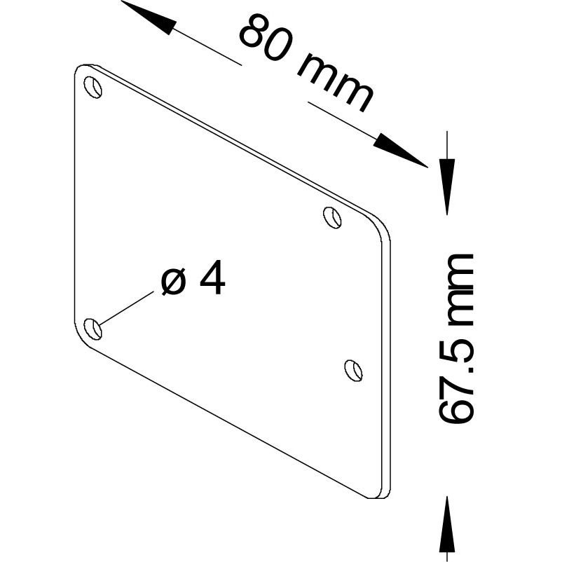 Abschlussdeckel für P 2030 blank Produktbild BIGPIC L