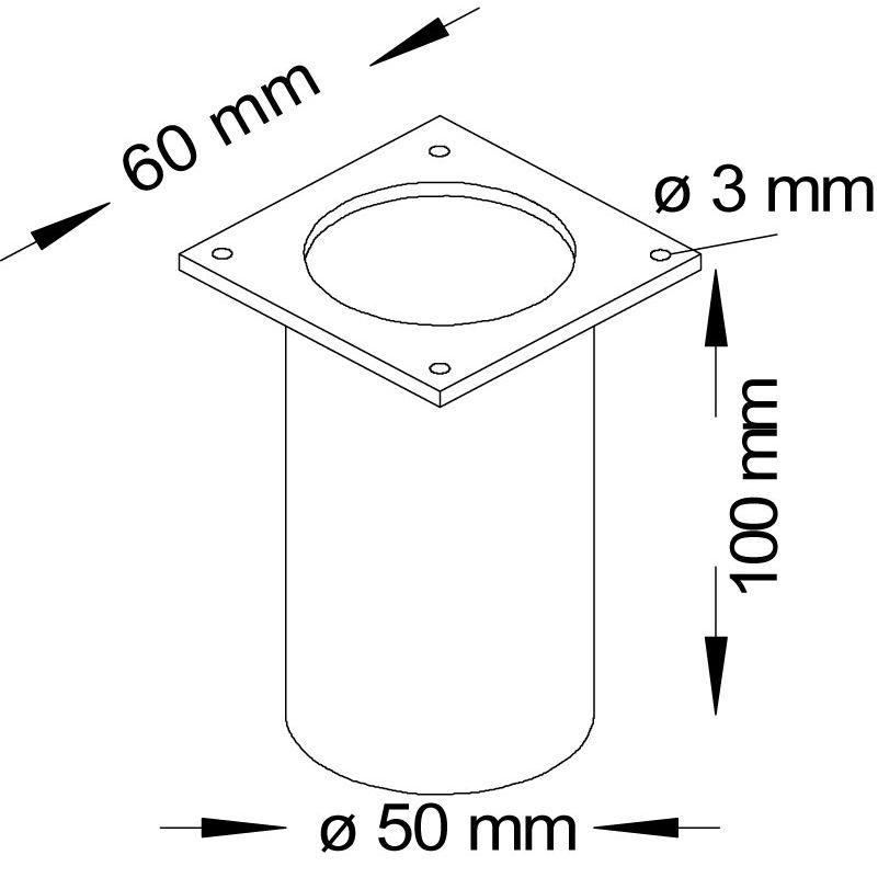 Ablaufstutzen für P 2030 blank Produktbild BIGPIC L