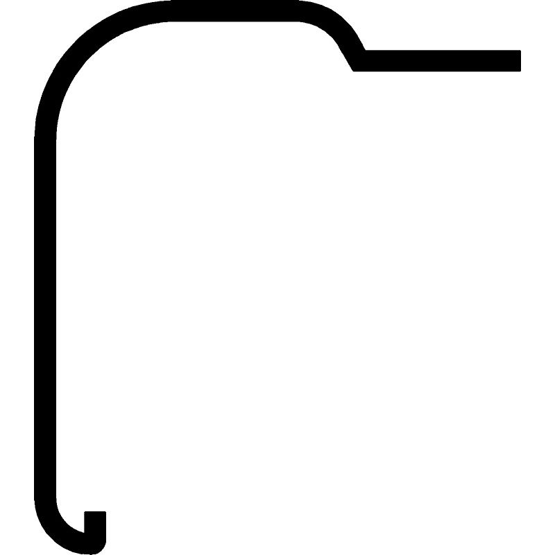 Rollladeneinlauf P 3038 blank Produktbild BIGPIC L