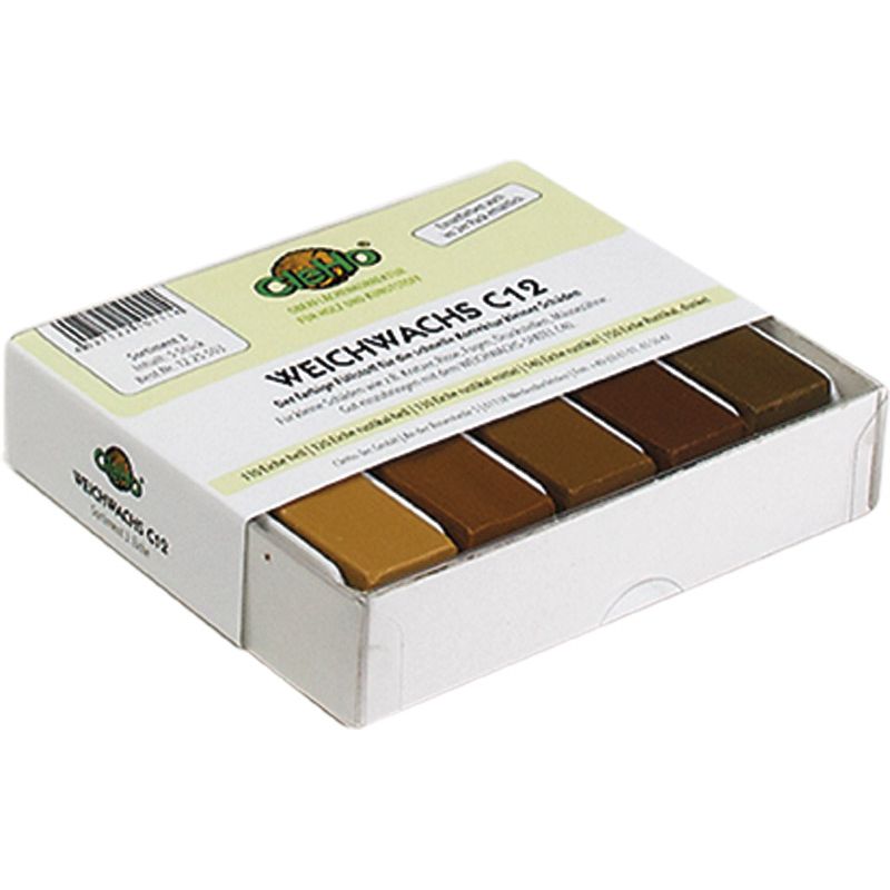Cleho Weichwachs C12 Sortiment 3 für Eiche Produktbild BIGPIC L