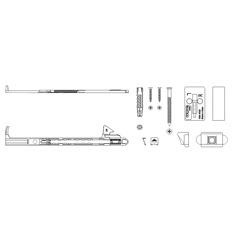 Maco Komfort-Ladenhalter schwarz-S rs Produktbild BIGPIC L