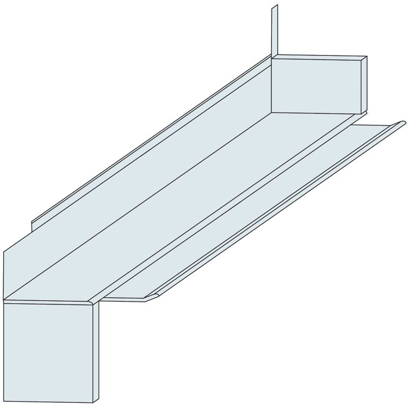 VHA135 250 blank - Aluminium-Verbinder für Außenecke 135° zu VBH250 Produktbild BIGPIC L