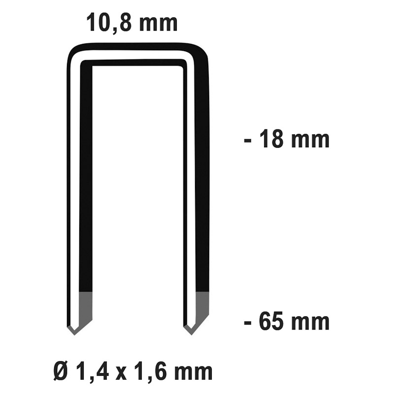 Holz-HER Klammern Typ G 64 mm Produktbild BIGPIC L