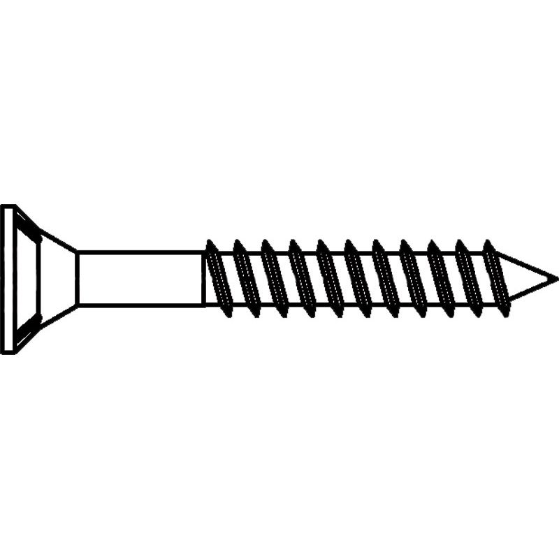 Spanplattenschrauben Teilgewinde mit Senkkopf und Torx verzinkt Produktbild BIGPIC L