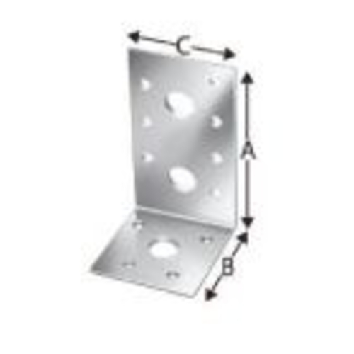 Simpson Winkelverbinder 90x48x3,0x48 mm vz Produktbild BIGPIC L