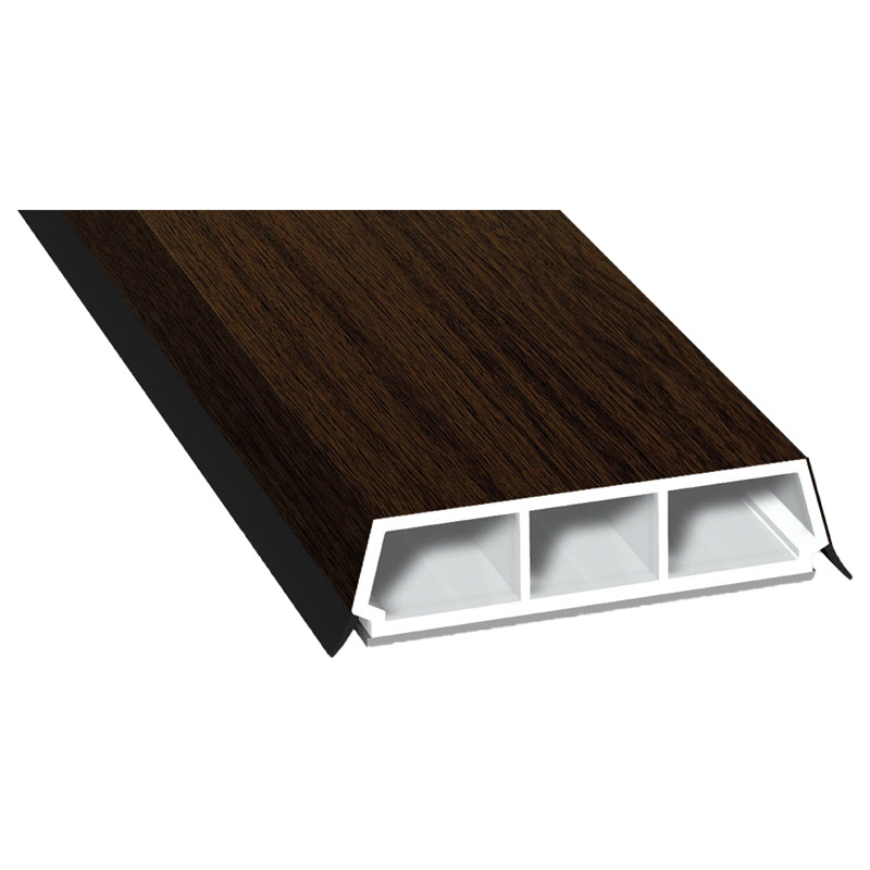 Trapez-Sprosse 52mm SK Lg. 6,00m foliert, mit zwei schwarzen Weichlippen 205 2089-167 Eiche Dunkel Produktbild BIGPIC L