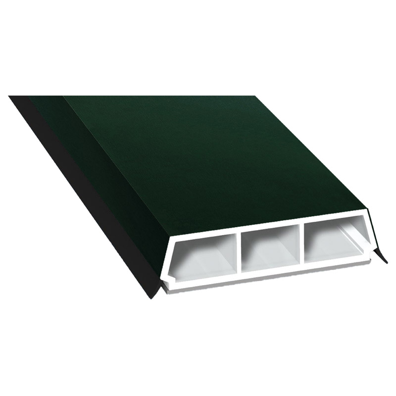 Trapez-Sprosse 52mm SK Lg. 6,00m foliert, mit zwei schwarzen Weichlippen 61 2505-167 Dunkelgrün Produktbild BIGPIC L