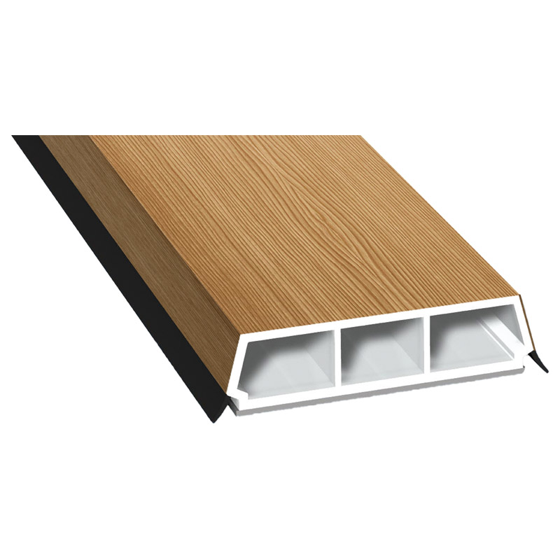 Trapez-Sprosse 52mm SK Lg. 6,00m foliert, mit zwei schwarzen Weichlippen 306 9041-167 Bergkiefer Produktbild BIGPIC L