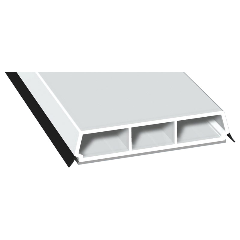 Trapez-Sprosse 65mm SK Lg. 6,00m mit zwei schwarzen Weichlippen, VE: 30m Produktbild BIGPIC L