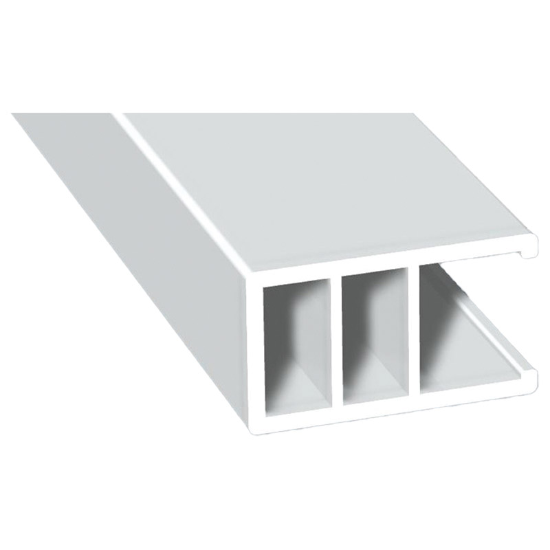 Flügelprofil 20x35mm Lg. 6,00m Weiß, VE: 60m Produktbild BIGPIC L
