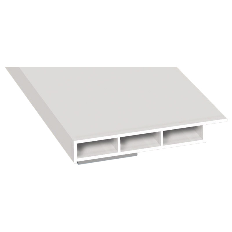 Kammerprofil 50x7mm SK Lg. 6,00m mit Nase, Salamander Weiß, VE: 60m Produktbild BIGPIC L
