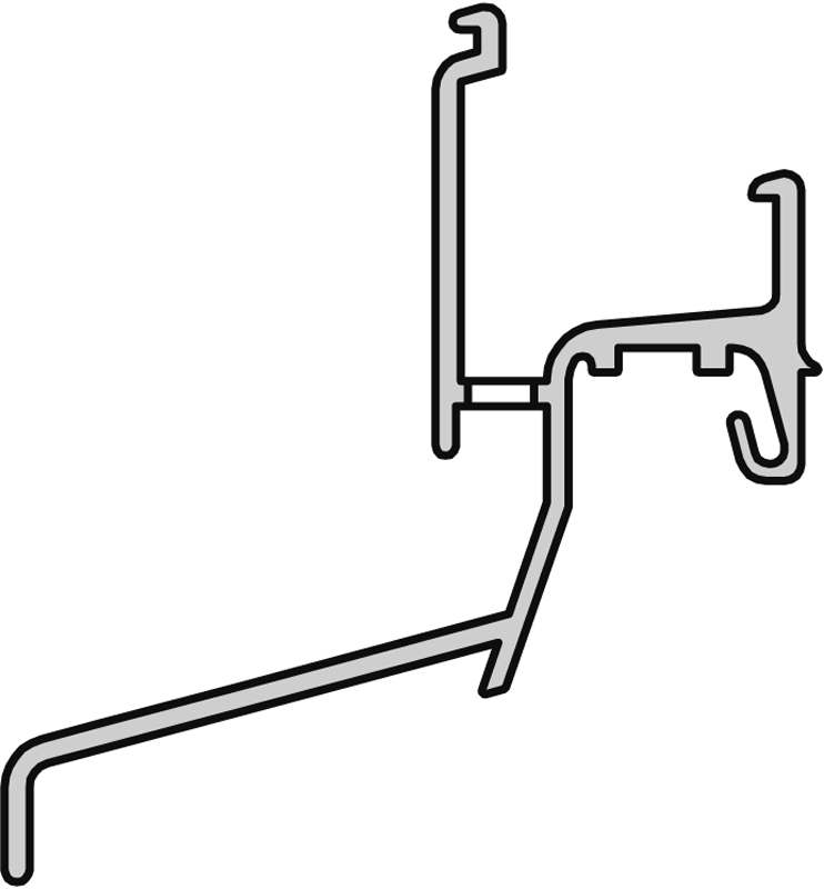 GUTMANN Regenschutzschiene Neckar 22/34 F Produktbild BIGPIC L