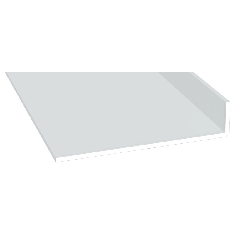 Winkelprofil 25x120x3mm Lg. 6,00m Weiß, VE: 30m Produktbild BIGPIC L