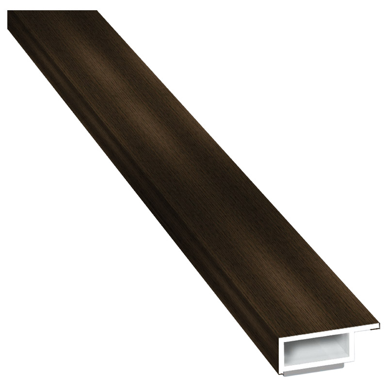 Kammerprofil 20x7mm SK Lg. 6,00m foliert mit Nase 214 0006-167 Mooreiche Produktbild BIGPIC L