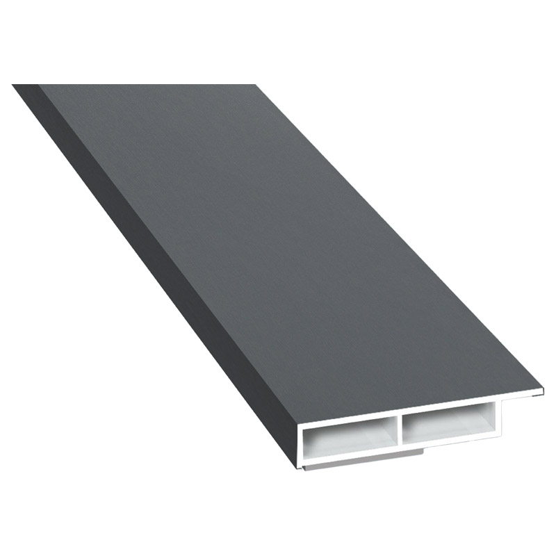 Kammerprofil 40x7mm SK Lg. 6,00m foliert mit Nase 70 1205-167 Basaltgrau Produktbild BIGPIC L