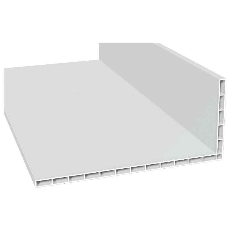 Winkelprofil 180x80mm Lg. 6,00m Weiß, VE: 30m Produktbild BIGPIC L