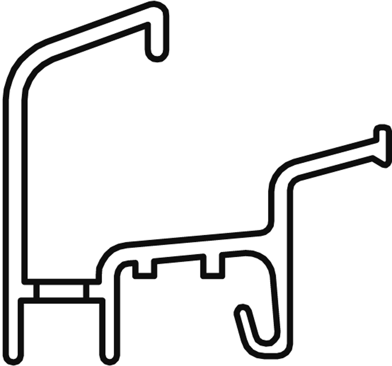 Regenschiene Donau 22 F Ral 9016 VE60 Produktbild BIGPIC L