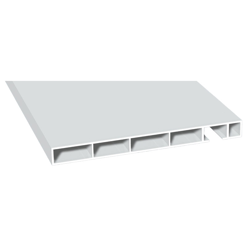 Verkleidungsprofil 120x11mm Lg. 6,00m Weiß, VE: 30m Produktbild BIGPIC L