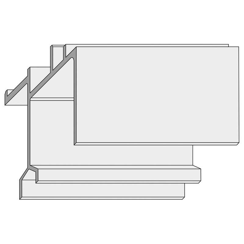 Führungsschiene HH 0130/02 Gr 450 silber Produktbild BIGPIC L
