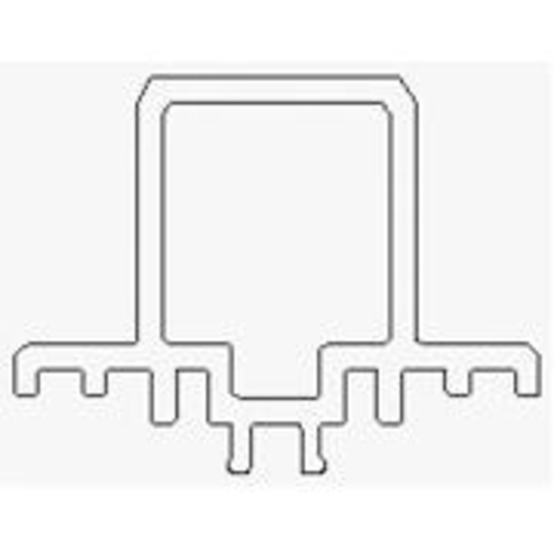Adapterschiene EP Gr 200 Ral 7035 Krt10 Produktbild BIGPIC L