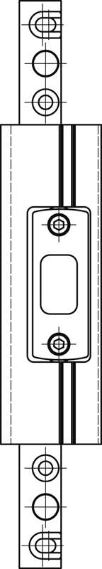 greenteQ Deckelbrücke verstellbar AM=9,1mm EV1 Produktbild BIGPIC L
