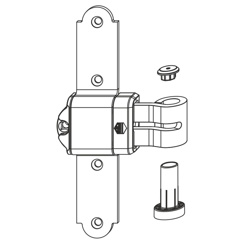 Kreuzband MMV seitl. reg. o.Ans.Lasche KR= 19 AT= 16-24 Schwarz-S Produktbild BIGPIC L