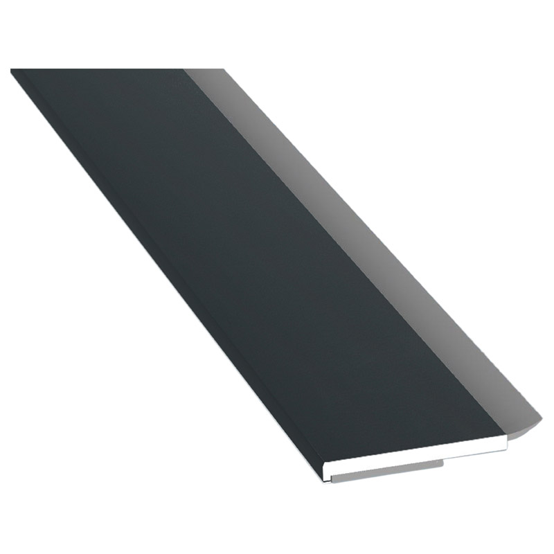 Flachprofil 30x3mm WL SK Lg. 6,00m foliert, WL Schwarz 70 1605-083 Anthrazitgrau Glatt Produktbild BIGPIC L