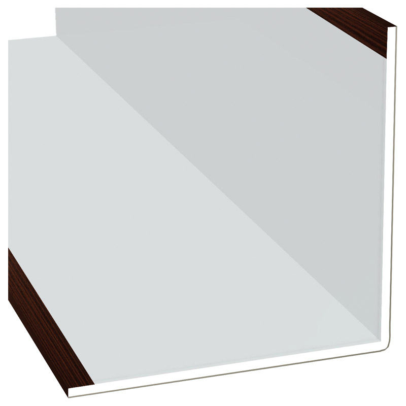 Winkelprofil 100x100x3mm Lg. 6,00m Außen foliert 206 5021-167 Sapeli Produktbild BIGPIC L