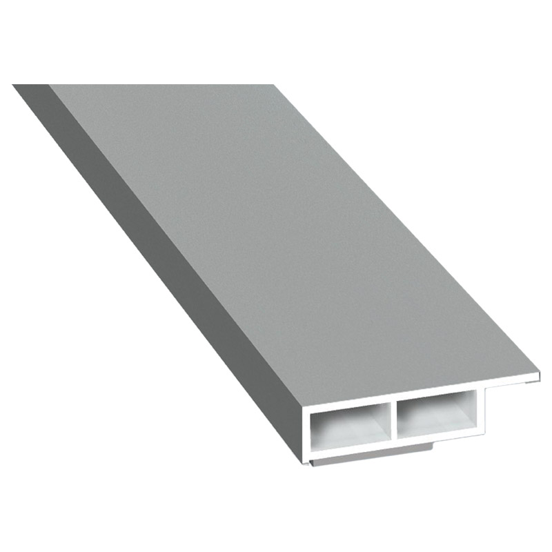 Kammerprofil 30x7 mm SK Lg. 6,00 m foliert mit Nase 70 0405-083 Signalgrau Glatt Produktbild BIGPIC L