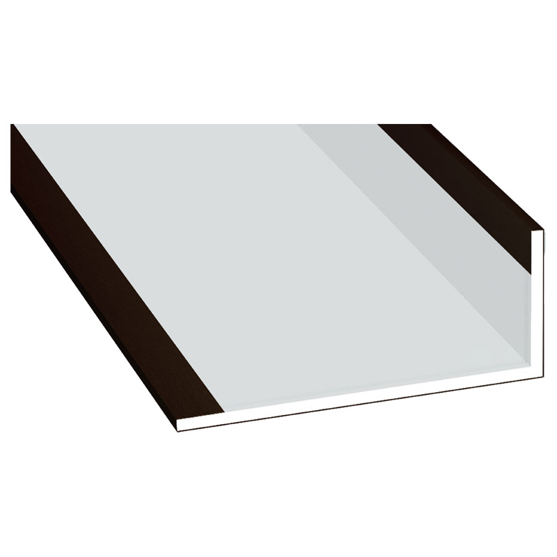 Winkelprofil 25x60x2,5mm Lg. 6,00m Außen foliert 88 7505-167 Schokobraun Produktbild BIGPIC L