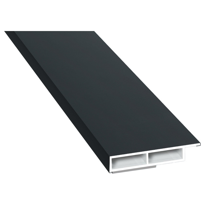 Kammerprofil 40x7mm SK Lg. 6,00m foliert mit Nase 70 1605-083 Anthrazitgrau Glatt Produktbild BIGPIC L