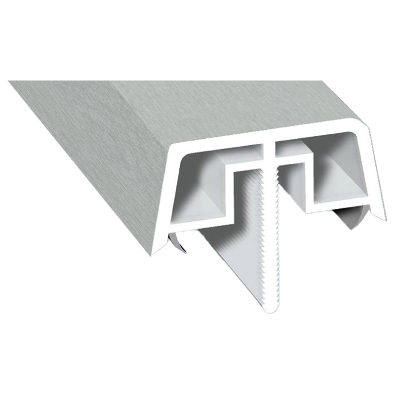 Kopplungsabdeckungsprofil Lg. 6,50m foliert 436 1001 Metbrush Aluminium Produktbild BIGPIC L
