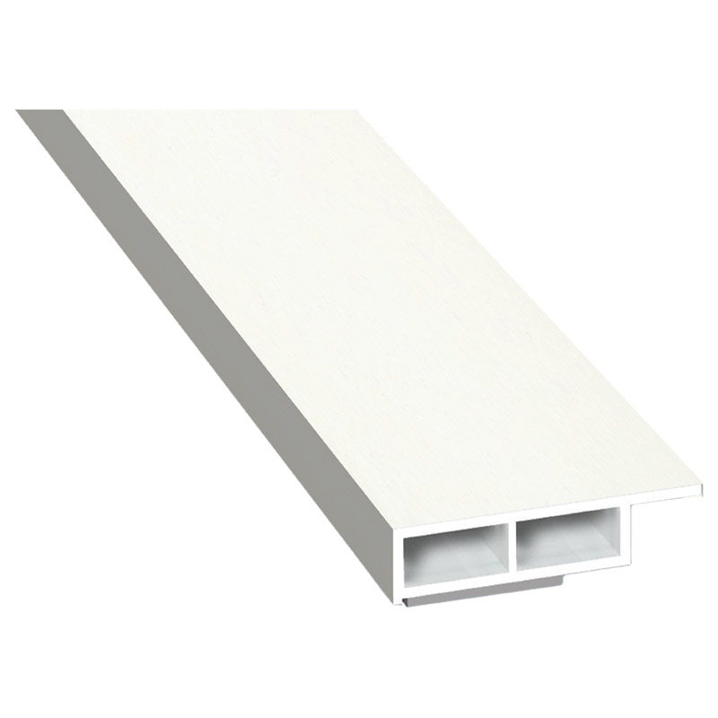 Kammerprofil 30x7mm SK Lg. 6,00m foliert mit Nase 456 5053 Altweiß Produktbild BIGPIC L