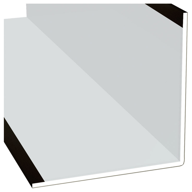 Winkelprofil 100x100x3mm Lg. 6,00m Außen foliert 85 1805-167 Schwarzbraun Produktbild BIGPIC L
