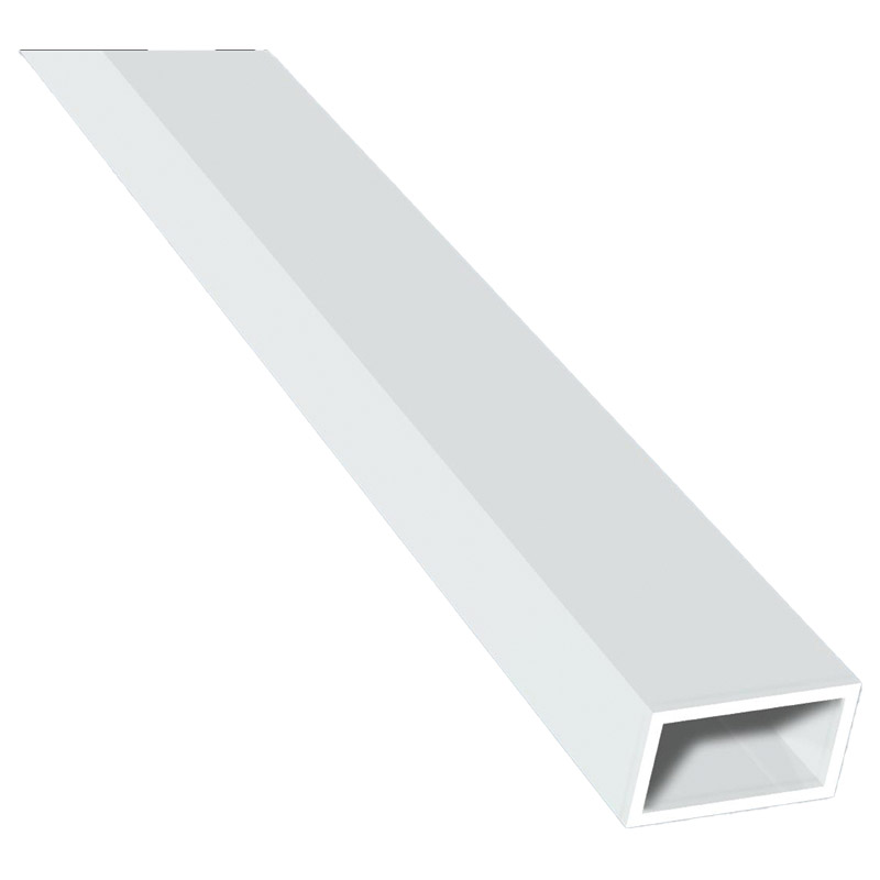 Rautenförmiges Kammerprofil 22x12mm Lg. 6,00m Weiß, VE: 60m Produktbild BIGPIC L
