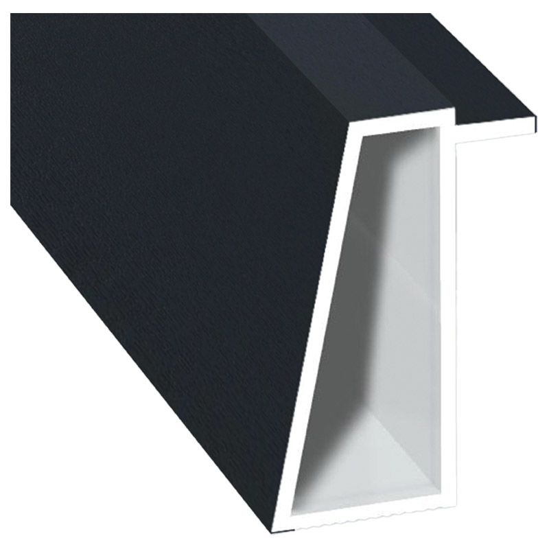 Kammerprofil 16x35 mm Lg. 6,00 m foliert 70 1605-167 Anthrazitgrau Produktbild BIGPIC L