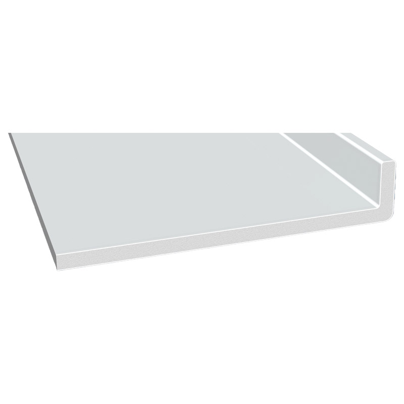 Schaumwinkelprofil 210x40x10mm Lg. 6,00m Weiß, PVC-Hartschaum, VE: 12m Produktbild BIGPIC L