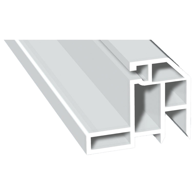 Hauptprofil Rolladenkasten 40x48mm Lg. 6,50m Weiß, VE: 65m Produktbild BIGPIC L